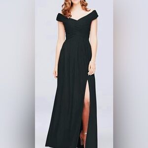 🤩 Exquisite crisscross off-the-shoulder Mesh Formal Dress